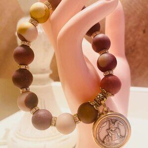 MATTE MOOKAITE JASPER BRACELET  07